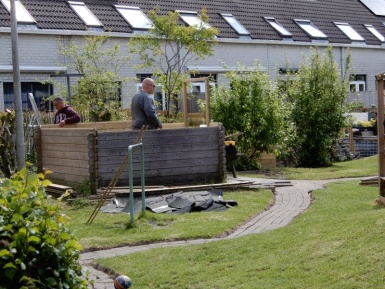 Sloop tuinhuisje Tuin