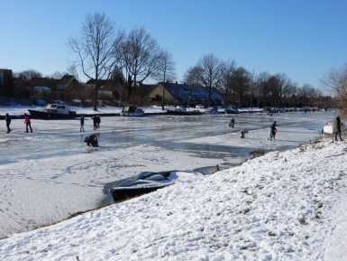 Schaatsen op het kanaal IJspret