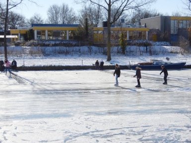 Schaatsen op het kanaal IJspret